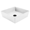 Venezia Square Countertop Vessel 380x380mm | Johnson Suisse -HERA Bathware Sales venezia square countertop vessel 380x380mmmatte black pop upgloss whitebasinjohnson suisse 350266