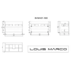 Venezia Timber Wall Hung Vanity 900mm -HERA Bathware Sales venezia timber wall hung vanity 900mmvanitieslouis marco 171301