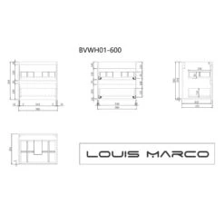 Venezia Wall Hung Timber Look Vanity 600mm -HERA Bathware Sales venezia wall hung timber look vanity 600mmvanitieslouis marco 616751