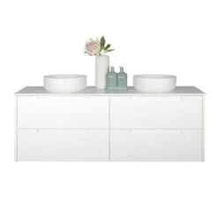 Verona Matte White Vanity Cabinet Only | Fifth Avenue