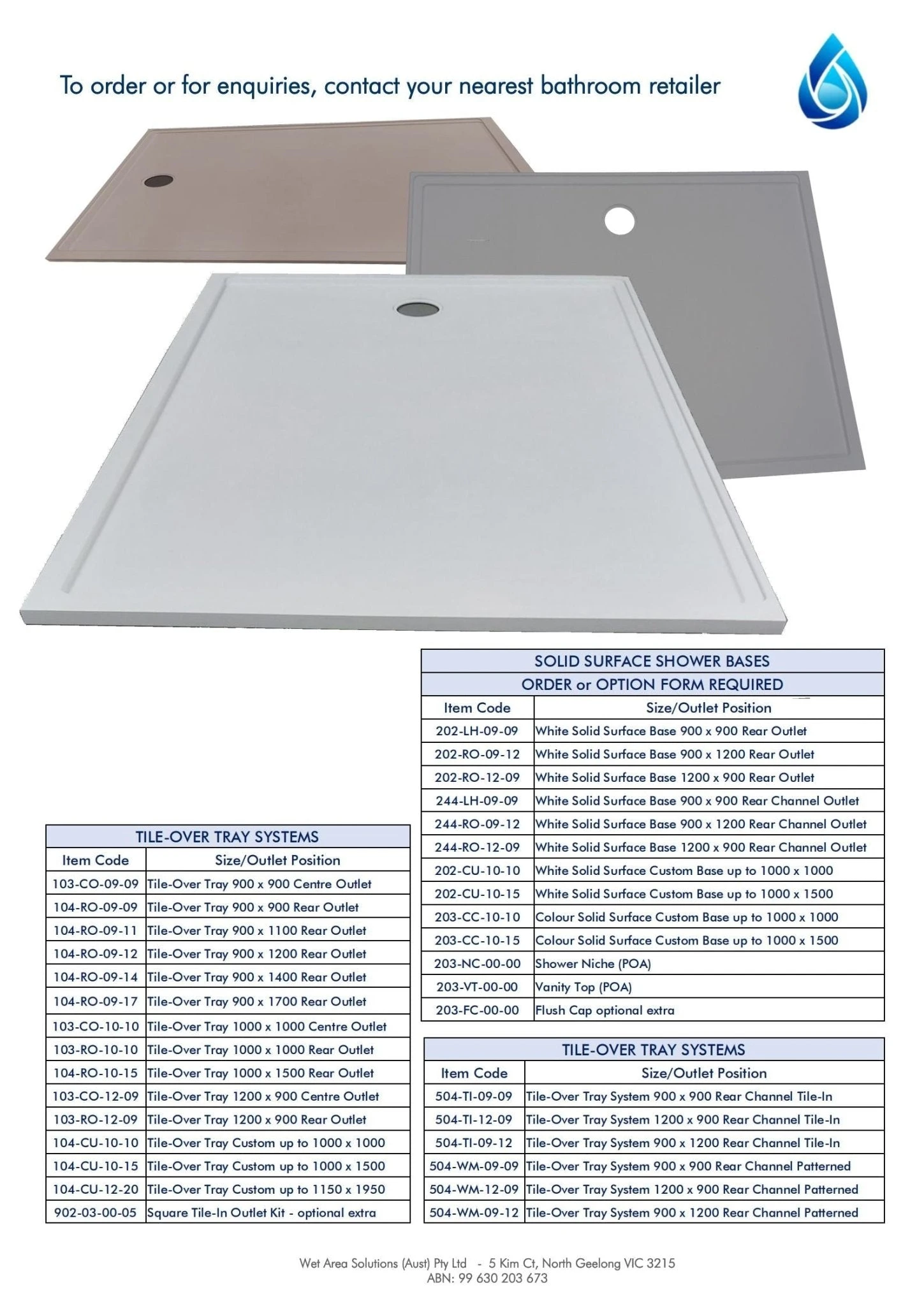 Versa-tile Solid Surface Shower Base 900x900 *Multi Colour Options Available* Versa-tile Solid Surface Shower Base 900x900 *Multi Colour Options Available* -HERA Bathware Sales versa tile solid surface shower base multi colour options availablesnow white 033a900x1200 waste outlet at 900 sideshower baseversa tile 225047 1