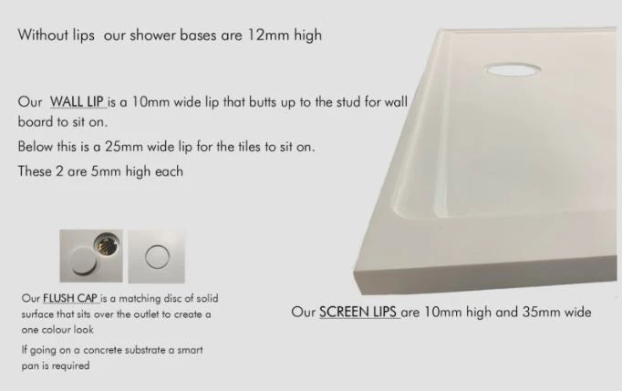 Versa-tile Solid Surface Shower Base 900x900 *Multi Colour Options Available* Versa-tile Solid Surface Shower Base 900x900 *Multi Colour Options Available* -HERA Bathware Sales versa tile solid surface shower base multi colour options availablesnow white 033a900x1200 waste outlet at 900 sideshower baseversa tile 963786 1