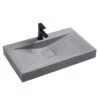 Versilia - Rectangle Concrete Basin -HERA Bathware Sales versilia rectangle concrete basinfrench greyabove counter basinbnk 961605
