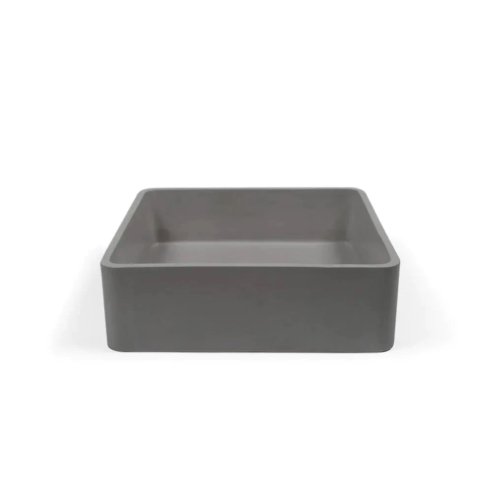 Vesl Square Basin - Surface Mount Vesl Square Basin - Surface Mount -HERA Bathware Sales vesl square basin surface mountmidtone greynood co 517796