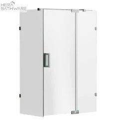 Violet 10mm Frameless Pivot Front Screens Only | Convex