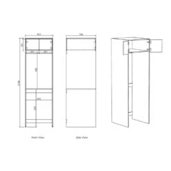 Wall Hung / Washing Machine | Hampshire Laundry Cabinet 630/400mm 10 Wall Hung / Washing Machine | Hampshire Laundry Cabinet 630/400mm -HERA Bathware Sales wall hung washing machine hampshire laundry cabinet 630400mmtall washing machine cabinetmatte blacklaundry cabinetotti 234347