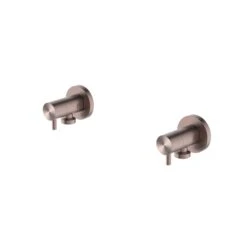 Washing Machine Tap Set - Brushed Bronze