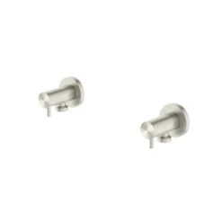 Washing Machine Tap Set - Brushed Nickel