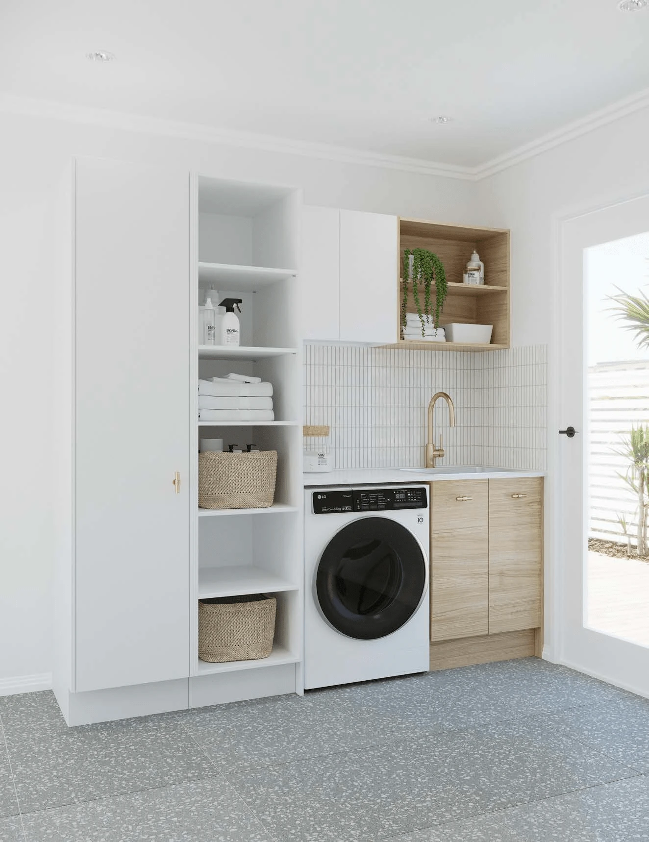 White Stain with Classic Oak Cabinets Laundry Bundle White Stain With Classic Oak Cabinets Laundry Bundle -HERA Bathware Sales white stain with classic oak cabinets laundry bundletimberline 788533