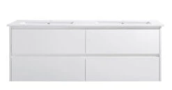Yoko Wall Hung Vanity 600-1500mm -HERA Bathware Sales yoko wall hung vanity 600 1500mmglossy white1500 doublevanitiessunny group 590977