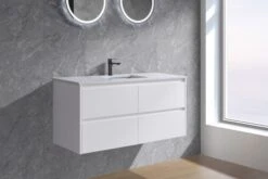 Yoko Wall Hung Vanity 600-1500mm -HERA Bathware Sales yoko wall hung vanity 600 1500mmglossy white750vanitiessunny group 723311