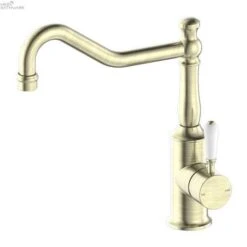 YORK Kitchen Mixer Hook Spout -HERA Bathware Sales york kitchen mixer hook spoutwhite porcelainaged brasskitchen mixernero tapware 496173