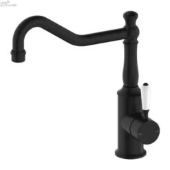 YORK Kitchen Mixer Hook Spout -HERA Bathware Sales york kitchen mixer hook spoutwhite porcelainmatte blackkitchen mixernero tapware 597886