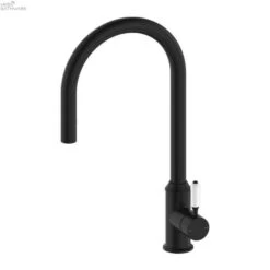 YORK Pull Out Sink Mixer With Vegie Spray -HERA Bathware Sales york pull out sink mixer with vegie spraywhite porcelainmatte blackkitchen mixernero tapware 759637