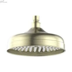YORK Shower Head 200mm -HERA Bathware Sales york shower head 200mmaged brassshower headnero tapware 753666