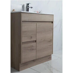York Timber Slim Look Free Standing Drawers On Right/Left - 750mm -HERA Bathware Sales york timber slim look free standing drawers on rightleft 750mmdrawers on leftcabinet onlyvanitiesaulic 878680