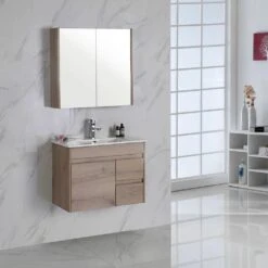 York Timber Slim Look Wall Hung Drawers On Left/Right - 750mm -HERA Bathware Sales york timber slim look wall hung drawers on leftright 750mmdrawers on leftcabinet onlyvanitiesaulic 815865