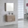 York Timber Slim Look Wall Hung Vanity - 600mm -HERA Bathware Sales york timber slim look wall hung vanity 600mmceramic topvanitiesaulic 559266