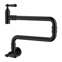 York Wall Mounted Pot Filler -HERA Bathware Sales york wall mounted pot fillermatte blackkitchen mixernero tapware 313048