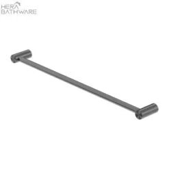 Zen SS316L 600mm Outdoor Towel Rail -HERA Bathware Sales zen ss316l 600mm outdoor towel railgraphitesingle towel railshower shelfnero tapware 259186