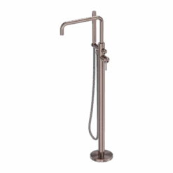 Zen SS316L Freestanding Bath Mixer With Outdoor Shower Hose -HERA Bathware Sales zen ss316l freestanding bath mixer with outdoor shower hosebrushed bronzebath spoutnero tapware 935982