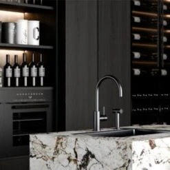 Zen SS316L Outdoor Kitchen Mixer With Hand Spray -HERA Bathware Sales zen ss316l outdoor kitchen mixer with hand spraybrushed nickelbasin mixernero tapware 933962