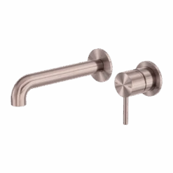 Zen SS316L Outdoor Wall Basin/Bath Seperate Mixer 185mm/230mm Spout -HERA Bathware Sales zen ss316l outdoor wall basinbath seperate mixer 185mm230mm spoutbrushed bronze185mmwall basin mixernero tapware 153081