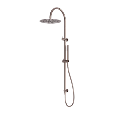 Zen SS316L Twin Shower Zen SS316L Twin Shower -HERA Bathware Sales zen ss316l twin showerbrushed bronzeshower setnero tapware 367443