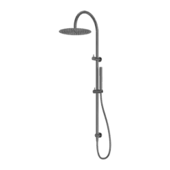 Zen SS316L Twin Shower 8 Zen SS316L Twin Shower -HERA Bathware Sales zen ss316l twin showergraphiteshower setnero tapware 266708